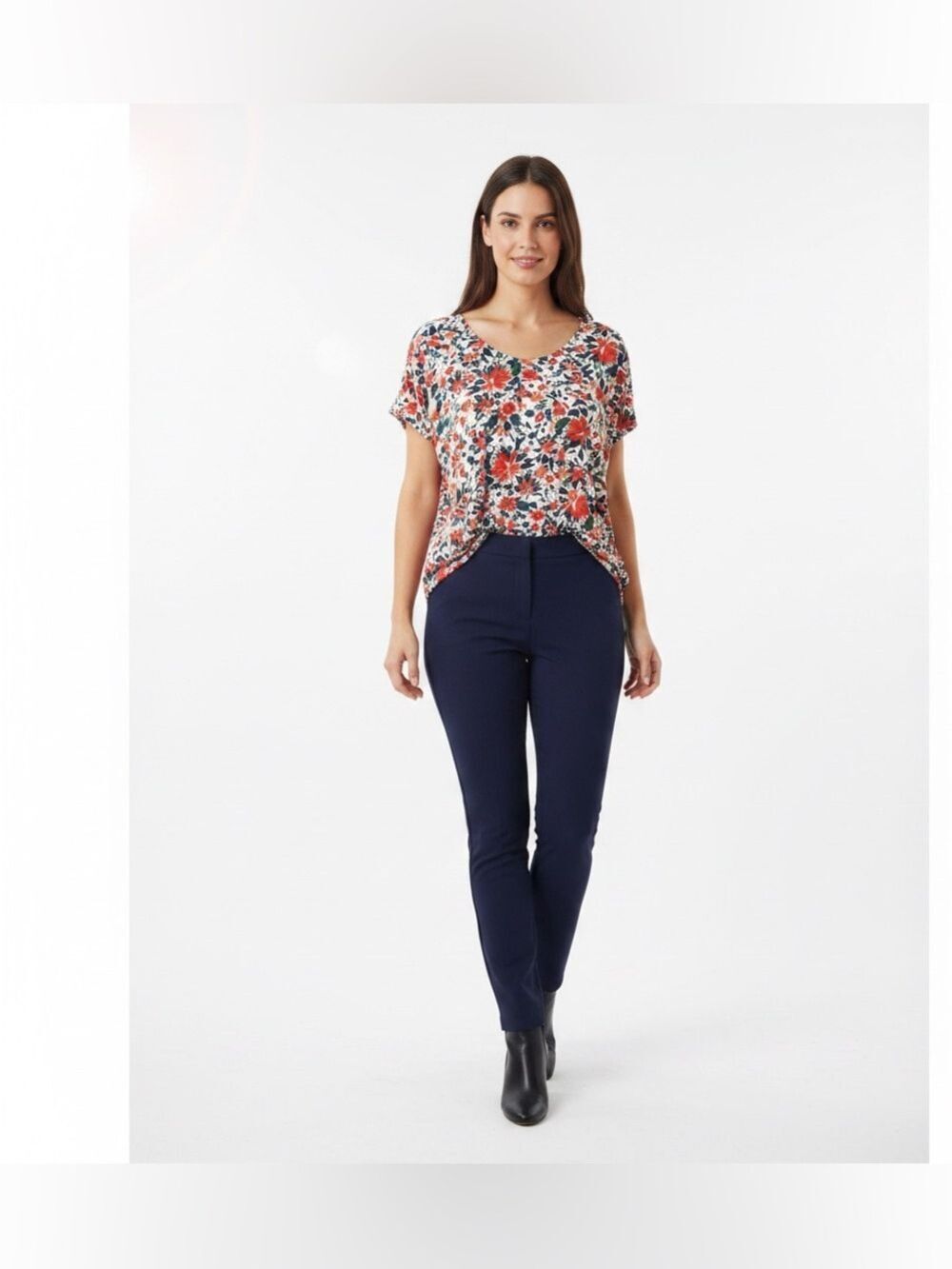 2X Penningtons in every story, vibrant floral sleeveless top